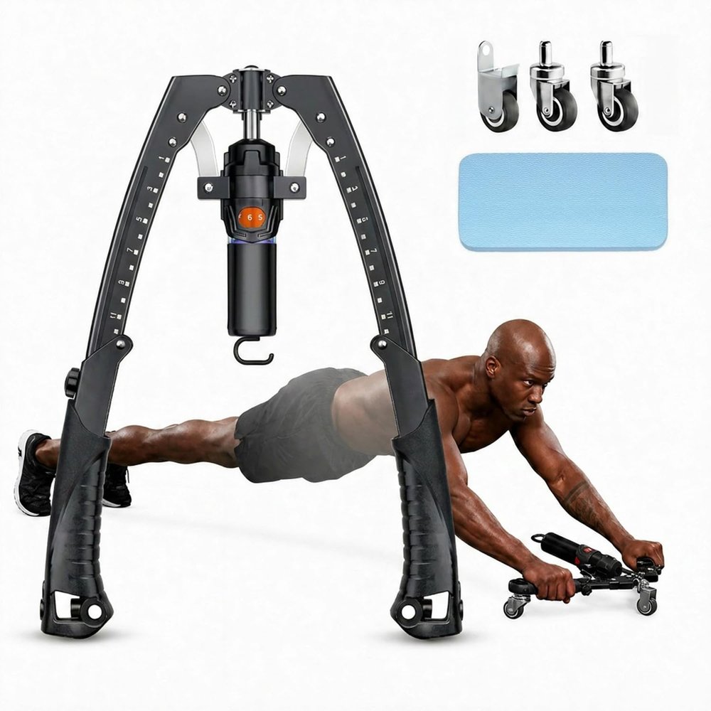Arm Exercise Equipment Chest Workout - 10 Gears 22-440lb Hydraulic Power
