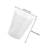 Ipetboom 50sets Disposable Transparent Beverage Cups Lids for Cold Drinks Juice Tea and Party Use and Drinkware view 2