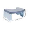 CHICAMPERA Bathroom Toilet Footstool Boys and Girls Step Stool Slip Stable Support Simple Colors Fashionable Appearance for Daily Use Random Color view 2