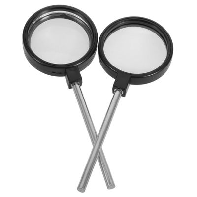 ERINGOGO 2pcs Precision Magnifiers for Seniors Handheld Magnifying Glass High Magnification for Reading Crafts