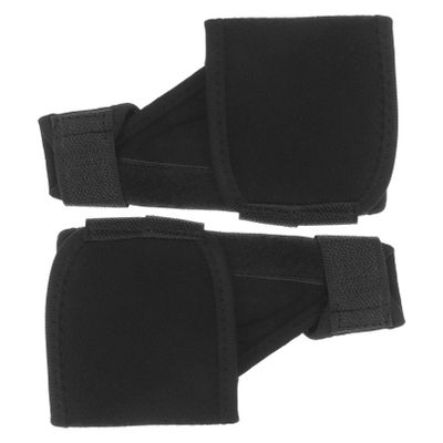 WRITWAA 1pair Big Toe Splints Separator Straps Compression Brace for Bunion Relief Fits Comfortable Support for Men Women Black