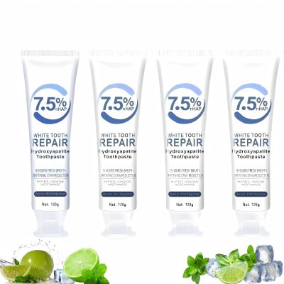 7.5% Hydroxyapatite Toothpaste, 7.5% Hydroxyapatite Toothpaste for Enamel Protection and Tooth Strengthening, White Tooth Repair, Sensitive Teeth, Gentle Mint, Daily Use for Oral Health (4)