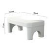 WEKAMOS 1pc Folding Toilet Step Stool Non- Bathroom Footstool for Boys and Girls and Adults Portable Design for Easy Use view 2