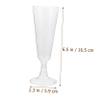 CATIEBYE 12pcs Transparent Plastic Party Goblet Cocktail Cups Disposable Drinking Glasses for Celebrations Weddings and Gatherings Eco-friendly High-grade Material view 2
