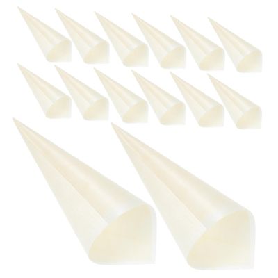 GANAZONO 100pcs Disposable Wooden Food Cones Versatile Ice Cream Holders Tasting Cups and Snack Containers for Parties and Catering Made from Safe Wood