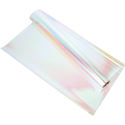 BEBEMOKO 1roll Rainbow Cellophane Wrapping Paper Iridescent Bouquet Wrap Premium Cellophane Material for Christmas Weddings Birthdays Crafts Versatile Packaging Supplies