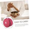 Abaodam Tibetan Singing Bowl Carrying Case Lightweight Meditation Storage Bag for Crystal Bowls Compact Design Zipper Closure Protective Cloth Material Nepal view 3