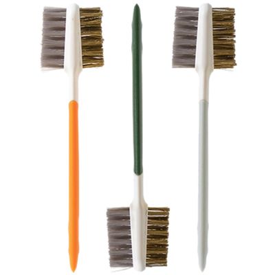 SOLUSTRE 3pcs Double-Ended Gas Stove Cleaner Brush Wire Brush for Gas Stove Kitchen Cooktop Cleaner