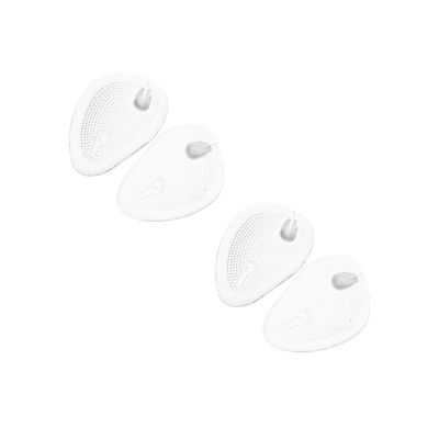 CALLARON 2pairs Forefoot Cushion Gel Pads for Women - Transparent Inserts for -Flops Prevent Rubbing and Chafing for All Shoe Types