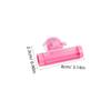 PartyKindom Toothpaste Squeezer Dispenser Creative Pink Tube Roller Facial Squeezer for Organization view 2