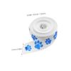 Didiseaon 1roll Paw Print Packing Ribbon Soft Polyester Wired Edge Ribbon for Wrapping Crafts and Decorations Pet Paw Design Yards view 2