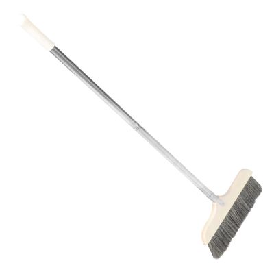 Beaupretty Telescopic Broom Soft Bristles Floor Cleaning Brush for Indoor Outdoor Detachable Handle Rv Broom for Dust Hair Scrubbing