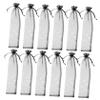 PACKOVE 50pcs Sheer Organza Mesh Bags Jewelry Pouches Wedding Hand Fan Sleeves Party Favor Bags Packaging view 1