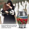 Beautiful Red Rose Large Funeral Urns for Adult Female Ashes - Cremation Memorial Urn for Adult Male Ashes - Decorative Burial Ashes - 10 Inch view 3