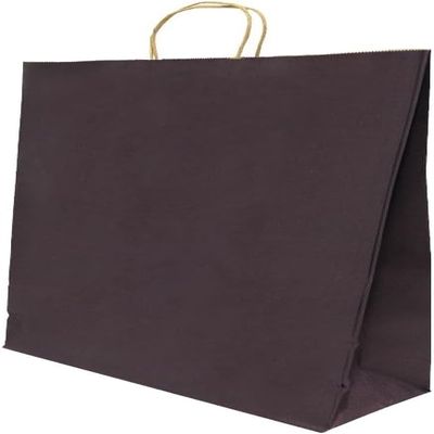 100-Pack Kraft Paper Gift Bags with Twisted Handles Durable, Recyclable Shopping Bags for Retail, Parties, Weddings, Birthdays & Small Business Packaging - Red, Green, Blue, Purple. (Purple, 19.7 x 17.7 x 4.7")