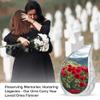 Beautiful Red Rose Funeral Urns for Human Ashes Adult Female & Male - Large Cremation Urn for Human Ashes - Memorial Burial Ashes - 10 Inch view 3