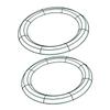 ABOOFAN 2pcs Wreath Floral Crafting Frames for Christmas Decorations Elegant Design for Flower Arrangements for Holiday Centerpieces view 1