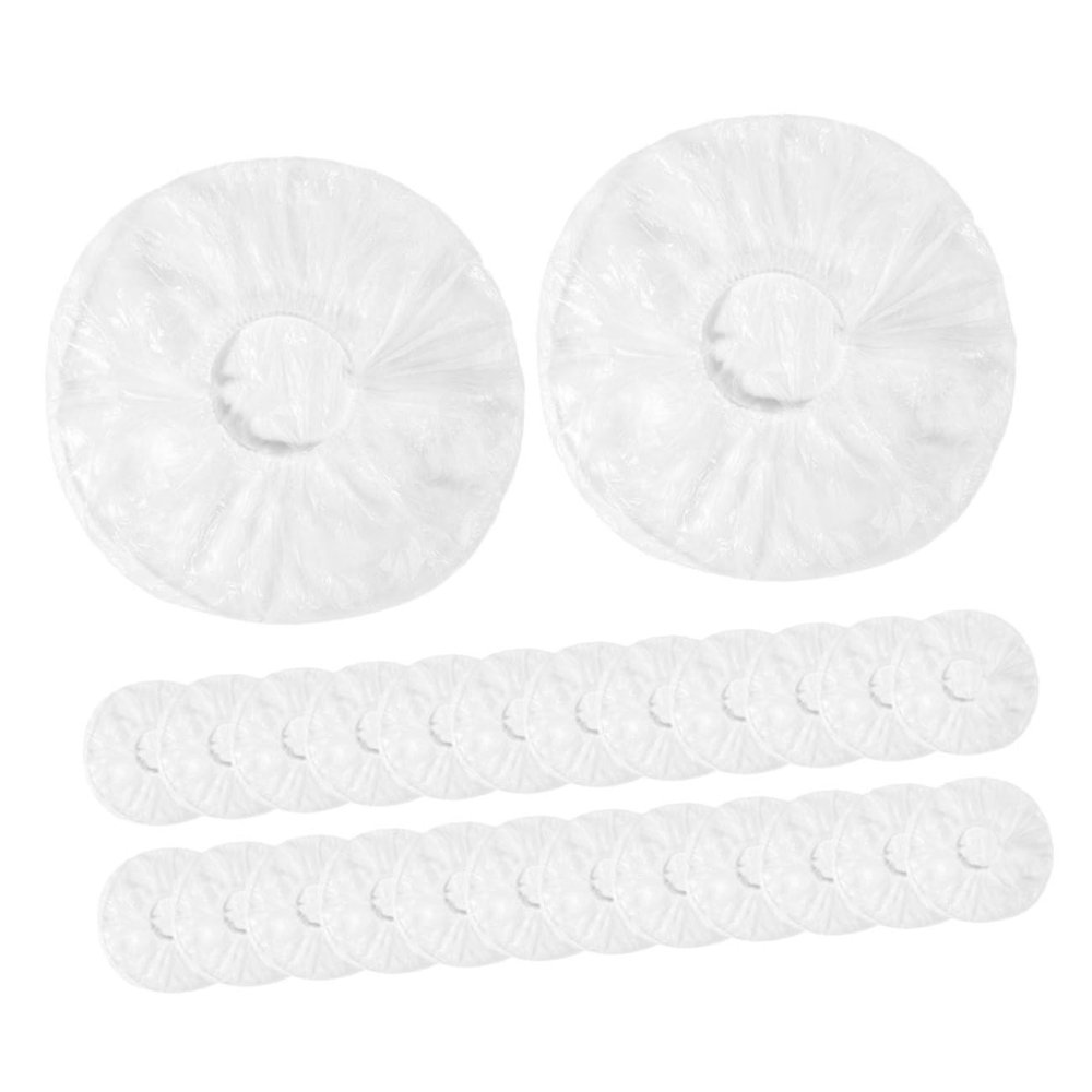 PRETYZOOM 400 pcs Disposable Plastic Bowl Covers Stretchable Food Storage Wrap for Kitchen Containers Elastic Food Bowl Covers