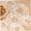 PRETYZOOM 400 pcs Disposable Plastic Bowl Covers Stretchable Food Storage Wrap for Kitchen Containers Elastic Food Bowl Covers view 3