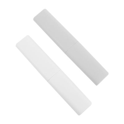 CALLARON 4pcs Portable Toothbrush Case Brush Holder Travel Toiletries Pouch Toothbrush Cover Random Color