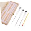 SOLUSTRE Hydrometer Tester 0-100 Degree for Beer and Spirits Triple Scale Measuring Device Glass Tube for Homebrewing view 3