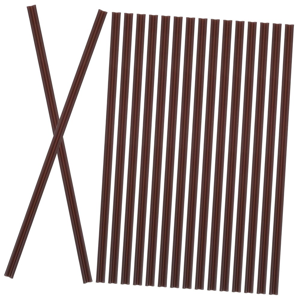 MUCKLILY 100pcs Handle Coffee Stir Sticks Dual Holes Disposable Plastic Drink Stirrer Straws for Mixing Tea and Cocktails for Office Home and Outdoor Use