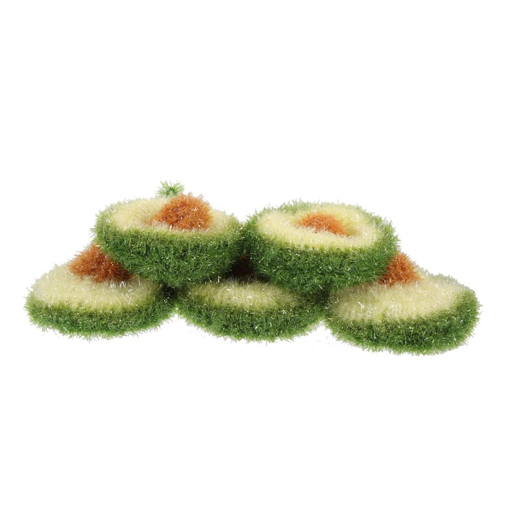 Garneck 5pcs Dish Towels Set Kitchen Washcloths Dish Cloths for Washing Scrubbers Sponge