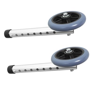 SOESFOUFU 2pcs Drive Walker Wheels Replacement Wheels for Rollators Aluminum Alloy Casters Glide Easy Assembly Fit Rollators
