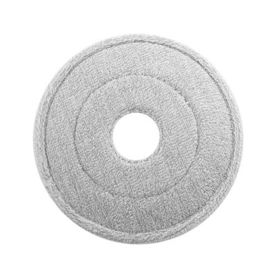 24cm Round Mop Head Cloth Spin Wring For Cleaning Floors Pad Home Replacement Universal Accessories 360 Rotating Barrel Towels(6pcs)