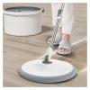 24cm Round Mop Head Cloth Spin Wring For Cleaning Floors Pad Home Replacement Universal Accessories 360 Rotating Barrel Towels(6pcs) view 3