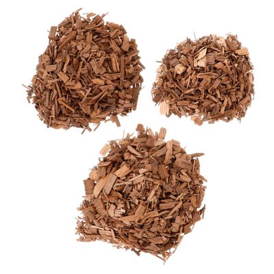 HEALLILY 1pack Oak Wood Chips for Aging Whiskey Wine Brewing Oak Chips for Enhancing Flavor Wine Cocktail Recipes Aromatic Blend