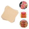 Happyyami 500pcs Non-stick Hamburger Patty Papers Food-safe Greaseproof Sheets for Easy Separation of Patties Cookies and Sandwiches for Bbqs Restaurants and Home Use view 3
