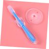NOLITOY Silicone Baby Toothbrush 1-Pack Infant Oral Massager Soft Blue Training Brush for Babies for Teething and Oral Care view 4