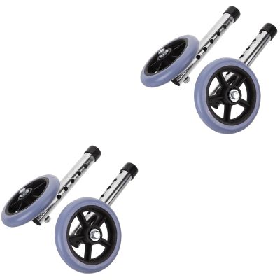 2pairs Multipurpose Walker Wheel Replacement and Quiet Accessory for Elderly Walking Easy Installation and Strong Bearing Capacity for Disabled Vehicles and Use