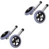2pairs Multipurpose Walker Wheel Replacement and Quiet Accessory for Elderly Walking Easy Installation and Strong Bearing Capacity for Disabled Vehicles and Use view 1