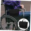 OUNONA Stroller Hanging Bag for Seniors Durable Polyester Walker Side Storage Bag Wheelchair Accessories Easy Install Pouch for Essential Items view 3