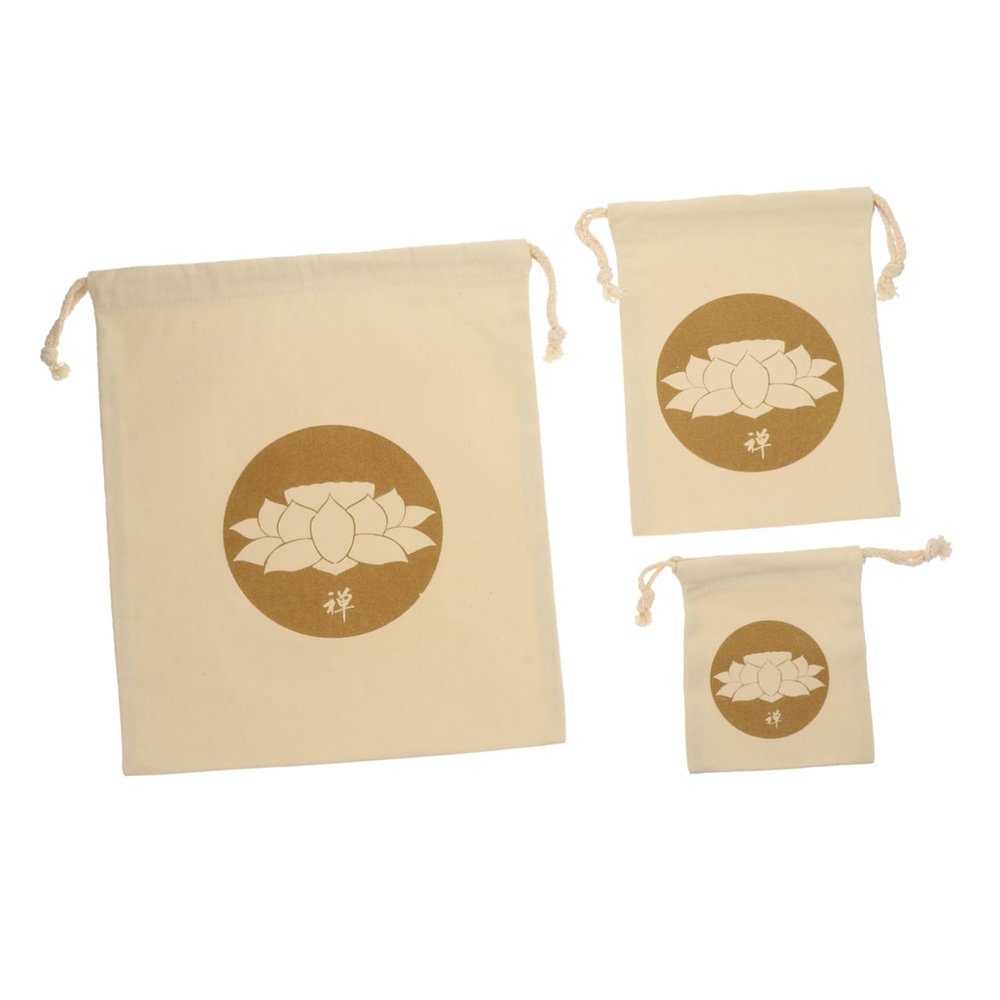 Kisangel 3pcs Singing Bowl Carrying Case Delicate Storage Bag for Singing Bowls for Meditation