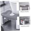 DEARMAMY Sturdy Folding Toilet Step Stool for Adults Non- Squatting Footstool for Enhanced Comfort and Stability Bathroom for Seniors and Pregnant Women view 3