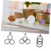 Yardwe 3pcs Music Washer Yoga Key Circle Meditation Pad Large Singing Cushion Mat Cushions Singing Bowls Singing Inner Lining Small Singing Black Rubber view 3