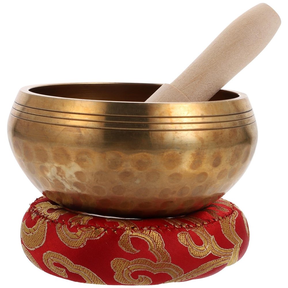 JOINPAYA 1set Meditation Singing Bowl Handcrafted Copper Bowl for Mindfulness and Relaxation