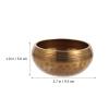 JOINPAYA 1set Meditation Singing Bowl Handcrafted Copper Bowl for Mindfulness and Relaxation view 2
