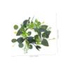 ABOOFAN Spring Artificial Eucalyptus Candle Ring Wreath Small Greenery Table Centerpiece for Home Decor 1 Piece for Weddings Easter and Seasonal Decorations view 2