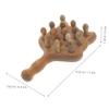 Beaupretty Scalp Massager Tool Scalp Massager Comb for Body Acupoint Massage Wooden Craft Massage Comb view 2