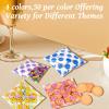 200 Pack Goodie Bags Sealable Treat Bags 6x6 Inch Plastic Gift Bags, Resealable Party Favor Bags with Happy Face Print for Candy, Snacks, Gifts, Events & Celebrations view 3