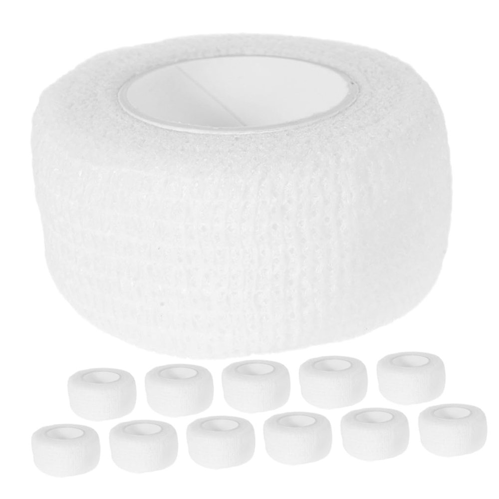 POPETPOP 12rolls Self-Adhesive Bandage Wrap High Elasticity Injury Tape for Fingers Easy to Use Finger Bandage Snug Fit for Sports and Daily Protection