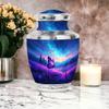 Purple Beautiful Urn, Cremation Keepsake Urns for Ashes, Urns for Human Ashes Adult Female, Purple Memorial Urn for Women (Size, 10 Inch 1 Pcs & 3 Inch, 2 Pcs) view 4