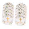 Vaguelly 10pcs Disposable Paper Plates Cross Design for Baptism First Communion and Religious Celebrations Lightweight Dinnerware for Church Parties and Family Gatherings view 1