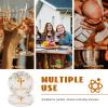 Vaguelly 10pcs Disposable Paper Plates Cross Design for Baptism First Communion and Religious Celebrations Lightweight Dinnerware for Church Parties and Family Gatherings view 3