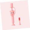 Beaupretty Cartoon Bear Silicone Toothbrush for Boy Girl Training Brush Bristles Toothbrush Oral Care Learning Toys Random Color view 3