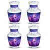 Butterfly Moon Keepsake Urn, Mini Urn for Ashes Adult Female, Memorial Keepsake Urns for Women, Funeral Cremation Urns for Ashes (Size, 3 Inch, Set of 4) view 1